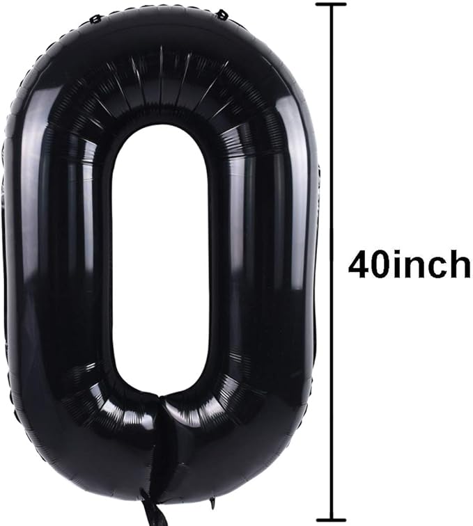 TONIFUL 40 Inch Large Black Number 18 Balloons Giant Digital 18 or 81 Helium Foil Mylar Big Number Balloons for 2026 Graduation New Year Eve 18th or 81st Birthday Party 18th or 81st Anniversary