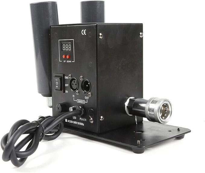 Stage Fog Maker CO2 Jet Machine, 2 Channels CO2 DMX Cannon Air Column CO2 Jet Machine Night Club Bar DJ Party Stage Show Jet Effect Fogger Smoker