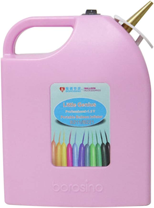 Portable Electric Balloon Inflator Pump Rechargeable Twisting Modeling Balloon Pump for Birthday/Party/Decoration (Pink)