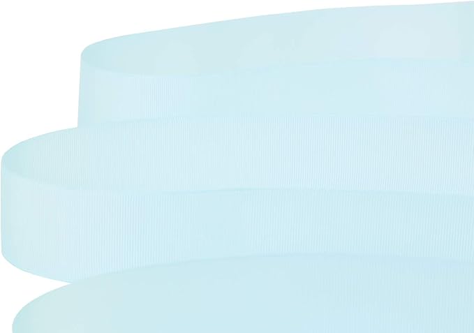 Ribbonitlux 1.5" Wide Solid Grosgrain Ribbon 25 Yards (305-Light Blue）, Set for Gift Wrapping, Party Decor, Sewing Applications, Wedding and Craft