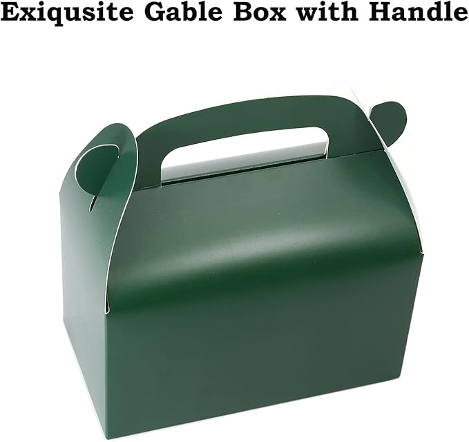 30pcs Dark Green Party Favor Gift Box, Cardboard Treat Box. Perfect for St. Patrick's Day, Birthday or Any Fun Party