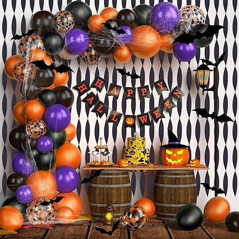 6 Rolls Crepe Paper Streamers, Black Streamers for Party Decorations, Wedding Decorations, Birthday Decorations, Baby Shower Decorations (1.8 Inch x 82 Ft/Roll)