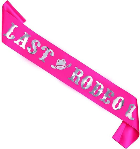 Last Rodeo Bachelorette Sash Western Cowgirl Bachelorette Party Decoration Cowgirl Nashville Bachelorette Bride Sash for Bridal Shower, Western Theme Party, Cowgirl Bachelorette Party Decorations