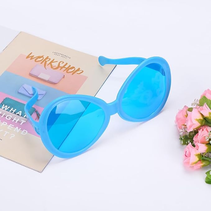 6pcs Giant Big Eyeglasses Large Huge Novelty Funny Sunglasses Eyewear Party Supplies For Adults Festival Holiday Party Favors Photo Booth Props