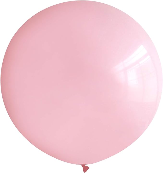 36 Inch Giant Latex Balloons, Standard Light Pink Round Balloons for Birthdays Weddings Receptions Festival Party Decoration, Pack of 10 Pcs