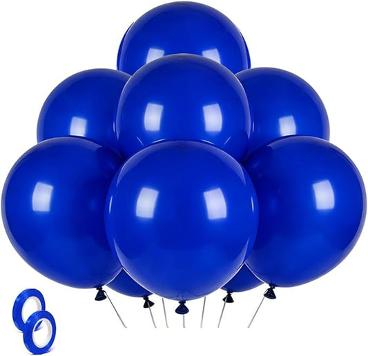 Blue Balloons Blue Party Decorations 30 Pack 18 inch Round Royal Blue Balloons for Birthday Graduation Baseball Nautical 4th of July Independence Memorial Day Patriotic Party Decorations
