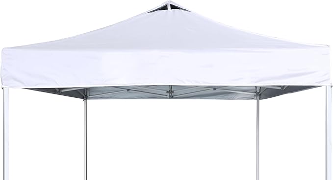 SCOCANOPY Commercial 10x10 Pop Up Canopy Replacement Cover Top with Air Vent,Canopy Cover ONLY, (White)