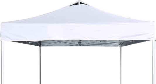 SCOCANOPY Commercial 10x10 Pop Up Canopy Replacement Cover Top with Air Vent,Canopy Cover ONLY, (White)