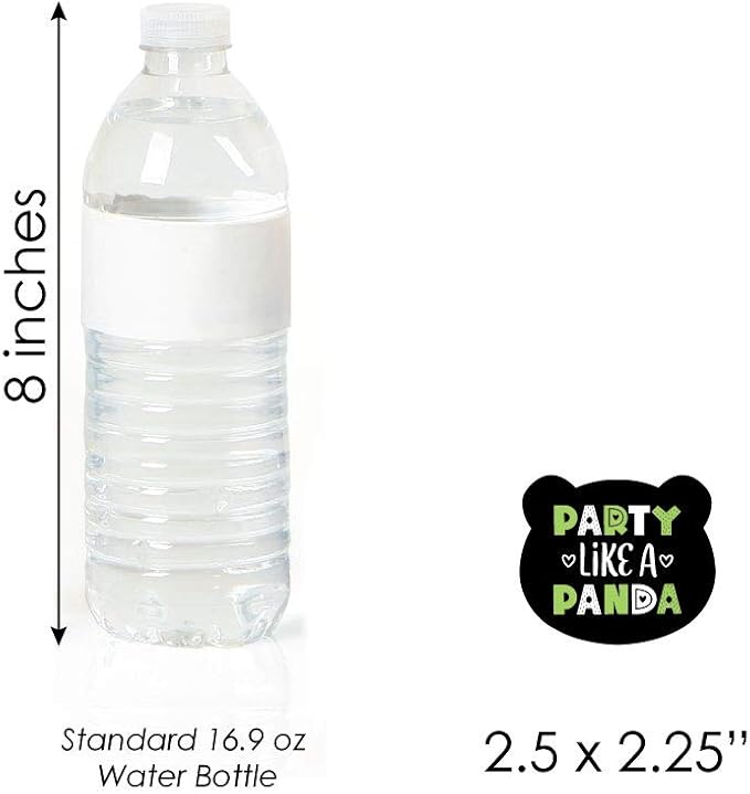 Big Dot of Happiness Party Like a Panda Bear - Dessert Cupcake Toppers - Baby Shower, Birthday Party Clear Treat Picks - Set of 24