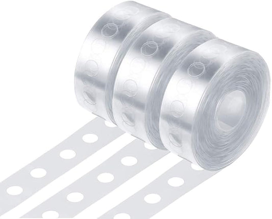 3 Rolls Balloon Decorating Strip Balloon Arch Strip Clear Balloon Arch kit Decorating Balloon Strip Kit for Birthday Wedding Decorating(16.4 Feets, Single Holes)