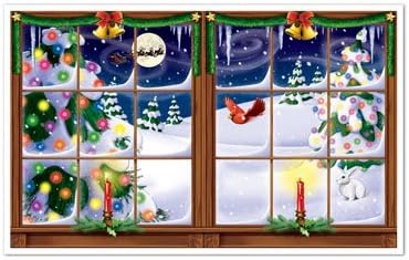 Snowy Christmas Insta-View Party Accessory (1 count) (1/Pkg)