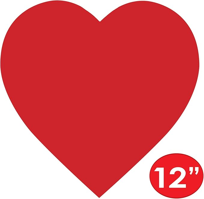 Beistle 36-Piece RedPrinted Heart Cutout, 12-Inch