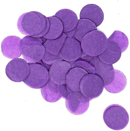 Ultimate Confetti, Purple Biodegradable Confetti Circles - Flame-Resistant and Slow-Falling Tissue Paper Confetti for Cannon and Launcher use – Best for Celebrations - 1 lb, 16 oz