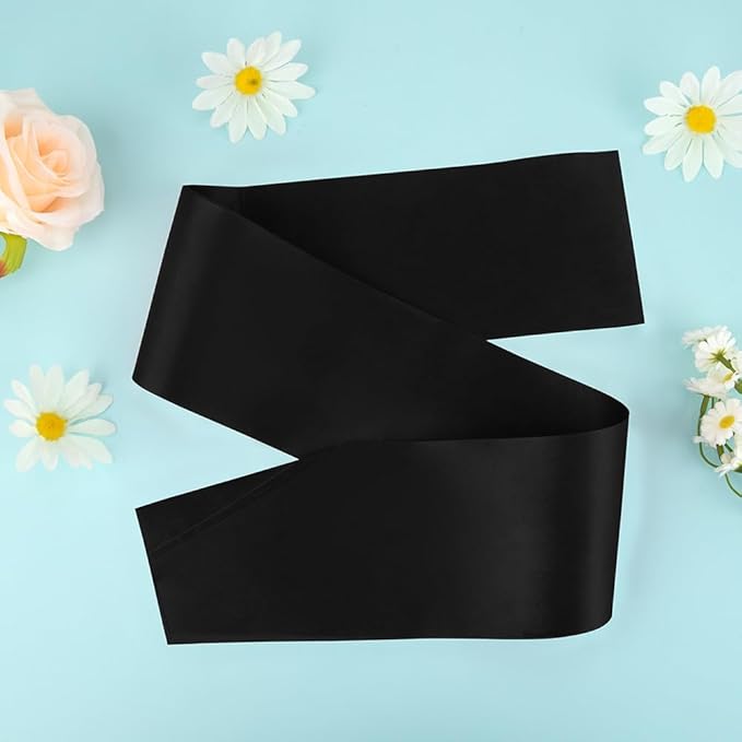Black Sash Blank Sash 4pcs Black Birthday Sash Black Birthday Queen Sash Senior Sashes Mommy To Be Sash Miss Halloween Sash For Senior Night, Graduation, Diy, Beauty Pageant, Make Your Own Sash