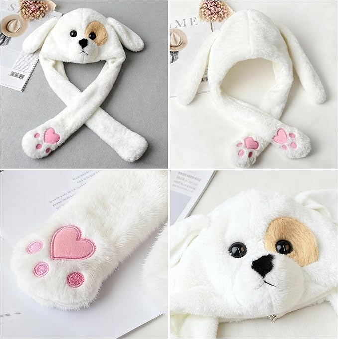 Animal Hat with Funny Plush Moving Ears,Crazy Hats for Kids Holiday Cosplay Easter Dress Up Cute Hat Kids Gift