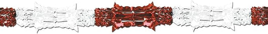 Metallic Garland (red & white) Party Accessory (1 count) (1/Pkg)