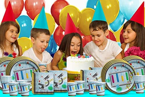 Super Science Birthday Party Supplies Set Plates Napkins Cups Tableware Kit for 16