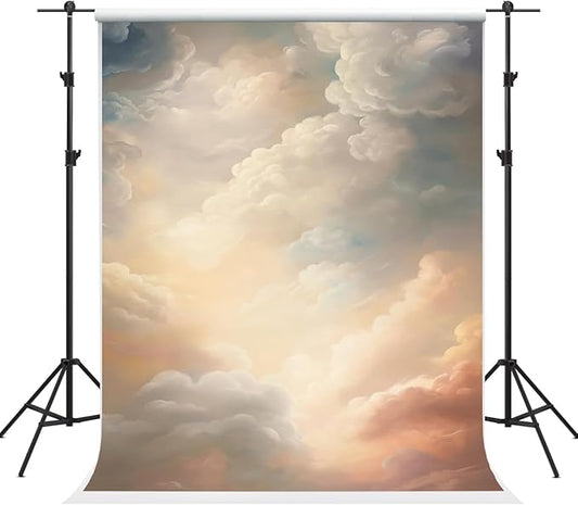 Kate 6.5×10ft Sky Clouds Backdrop Photography Sunny Dreamy Wonderland Family Party Backgrounds Photography Studio Props Photos Videos