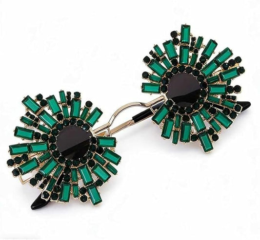Mixed Color Party Y2K Cute Crazy Fun Rhinestone Decorative Sunglasses