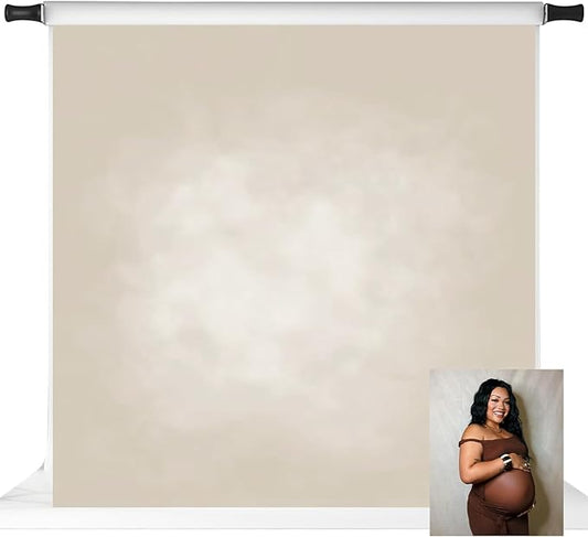 Kate Beige Photography Backdrops Abstract Photo Backdrop Poratrait Background for Photoshoot, 8x8ft