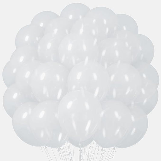 Voircoloria Clear Balloons, 66pack 12inch Transparent Latex Party Balloons for Birthday, Wedding, Graduation, Bridal Shower, Baby Shower, Gender Reveal, Anniversary, Engagement Party Decorations