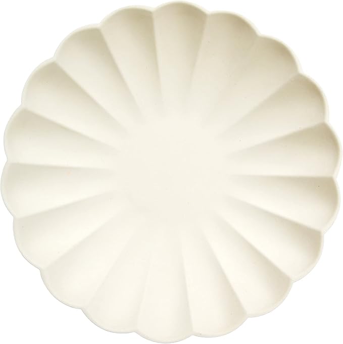 Meri Meri Compostable Party Plates, Pack of 8 Plates for Parties and Occasions, Single Use, Compostable/Disposable
