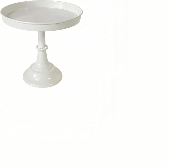 3 Pcs Metal Round Cake Stand Set 8“10”12" Cake Display Stand Dessert Cupcake Display Tray for Graduation,Wedding,Birthday,Party,Baby Shower,Anniversary,Ceremony,Christmas (White)