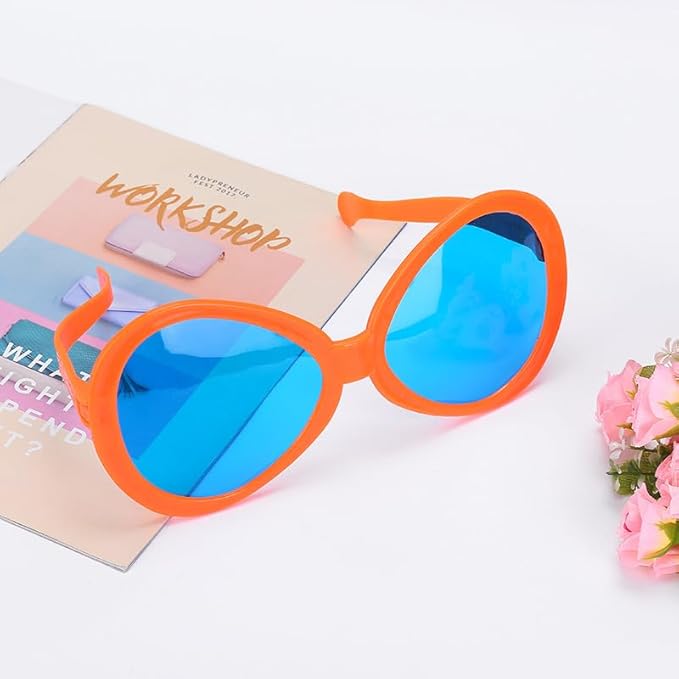 6pcs Giant Big Eyeglasses Large Huge Novelty Funny Sunglasses Eyewear Party Supplies For Adults Festival Holiday Party Favors Photo Booth Props