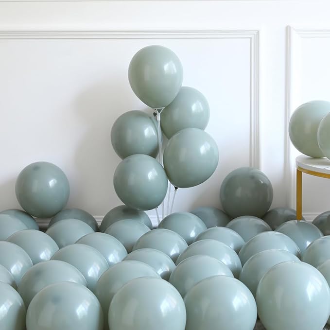 Dusty Green Balloon Arch Kit 162PCS Nude Sand White Neutral Apricot Matte Balloons for Baby Shower Wedding Birthday Party Decoration
