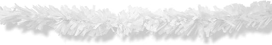 Beistle Metallic Festooning Garland Birthday Party Supplies, Hanging Decorations, 4" x 15', White