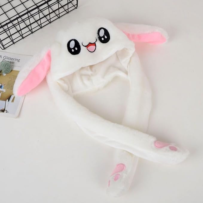 LYLPYHDP Bunny Hat, Funny Plush Bunny Hats, Plush Christmas Rabbit Hat, Party Cosplay Cute Animal Hats.