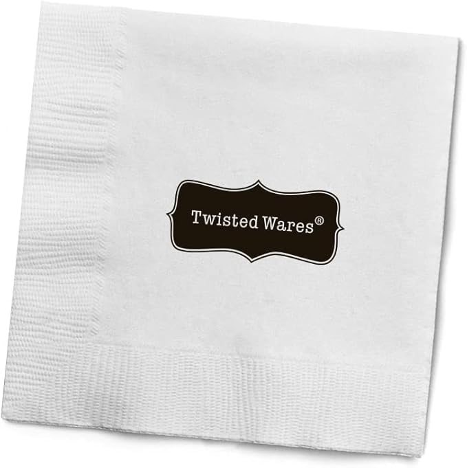 Twisted Wares - Funny Cocktail Napkins - F'CKITY F'CK F'CK F'CK - Boutique Cocktail Napkins - Perfect for any Celebrations 5"X5" (20 Pack)