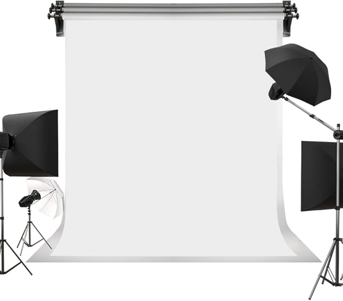 Kate 10ft×12ft Solid White Backdrop Portrait Background for Photography Studio Children and Headshots