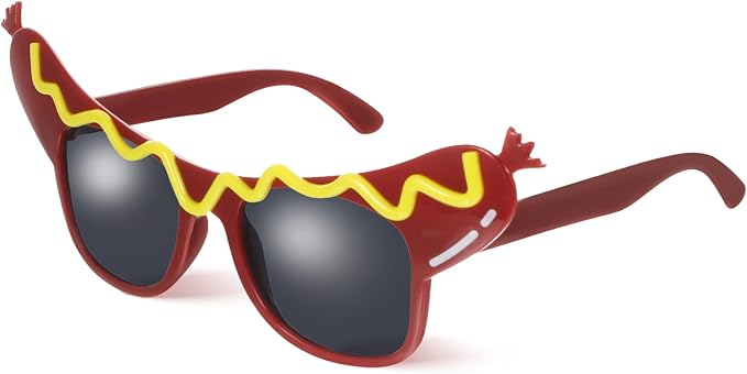 SEWACC 5pcs Funny Makeup Glasses for Dance Party Hot Dog Eyeglasses, Hot Dog Glasses, Eyeglasses for Masquerade, 7.08 x 2.75 x 5.90 Inch