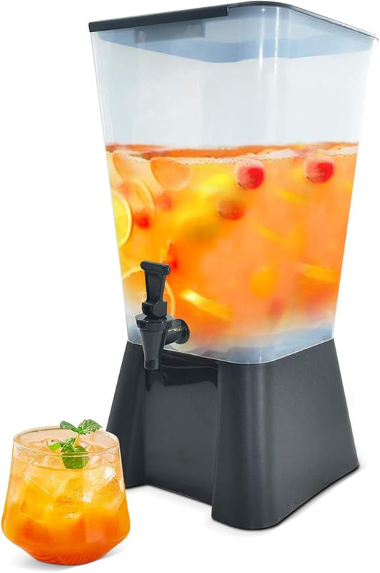 Hakka 5 Gallon Drink Dispenser, Commercial Juice Dispenser for Parties 19L Water Beverage Dispenser with Spigot Catering Supplies for Buffets, Restaurants