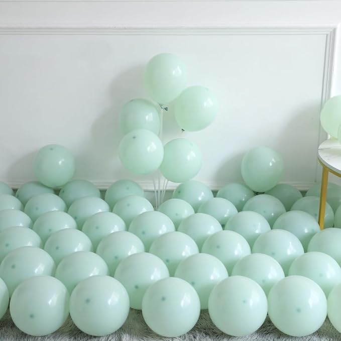 Dusty Green Blue Balloon Garland Arch Kit-136Pcs Ash Mist Green Haze Fog Blue Sand White Gold Balloons for Neutral Boho Baby Bridal Shower Wedding Birthday Party Decorations