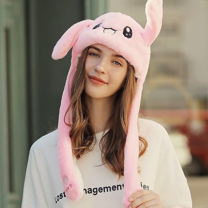 LYLPYHDP Bunny Hat, Funny Plush Bunny Hats, Plush Christmas Rabbit Hat, Party Cosplay Cute Animal Hats.