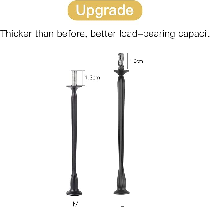 6 Set Large Tiered Tray Hardware for Cake Stand Mold Crown upgrade 3 Tier Cake Stand Fittings Hardware Holder for Party and Wedding Making Resin Cupcake Dessert Platter Serving Stand (Black)
