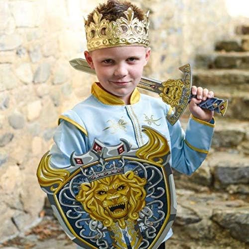 Little Adventures Soft Golden Prince and King Crowns Dress Up Costume Accessory