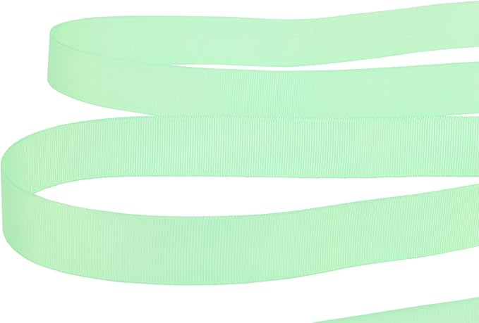 Ribbonitlux 1" Wide Solid Grosgrain Ribbon 25 Yards (530-Mint）, Set for Gift Wrapping, Party Decor, Sewing Applications, Wedding and Craft