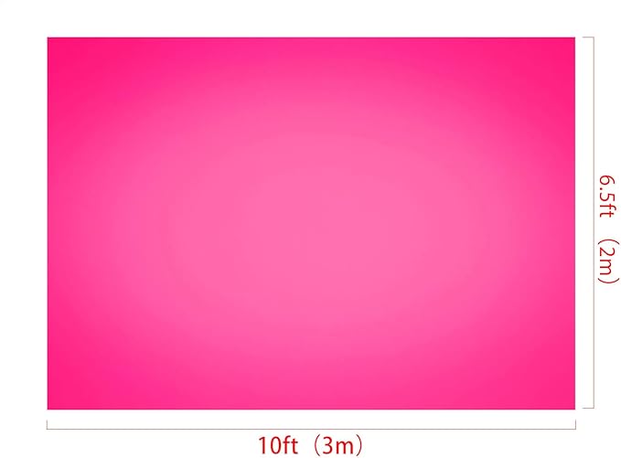 Kate 10X6.5ft Hot Pink Photography Background Portrait Backdrop for Birthday Party Photo Studio Props