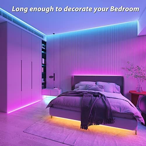Ledagic Led Lights for Bedroom 32.8FT 300Leds RGB Led Strip Lights Music Sync Color Changing, Dimmable Led Light Strip with Remote App Control, Super Bright Led Tape Light Room Home Gaming Accessories