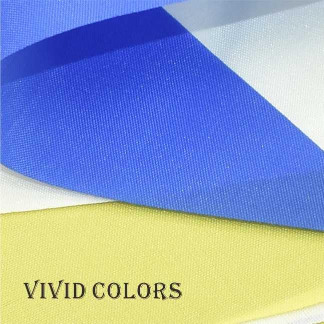 Blue Yellow White Pennant Banner Triangle Flag Bunting Garland Decorations for Grand Opening Wedding Kids Birthday Baby Shower Outdoor Garden 60Feet 60 pcs