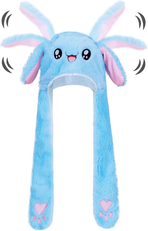 LYLPYHDP Bunny Hat, Funny Plush Bunny Hats, Plush Christmas Rabbit Hat, Party Cosplay Cute Animal Hats.