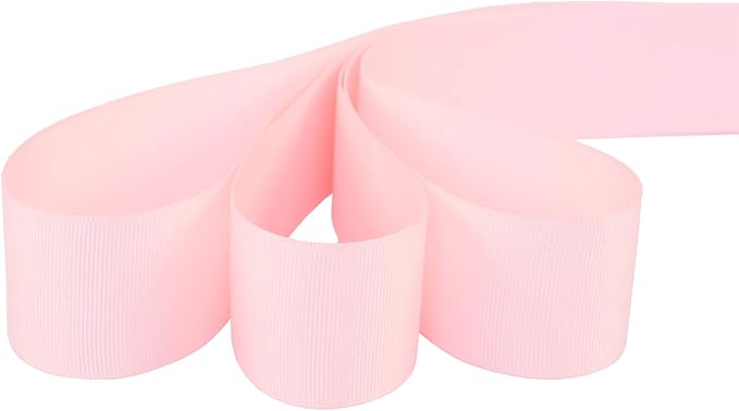 Ribbonitlux 1.5" Wide Solid Grosgrain Ribbon 25 Yards (117-Light Pink）, Set for Gift Wrapping, Party Decor, Sewing Applications, Wedding and Craft