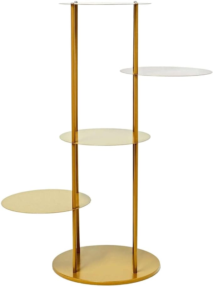Efavormart 2 Sets of Large Metallic Gold Bird Cage Wedding Centerpiece Table Party Decor All Occasions - 9",13" Tall
