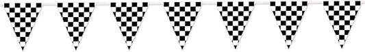 Checkered Pennant Banner Party Accessory (1 count) (1/Pkg)