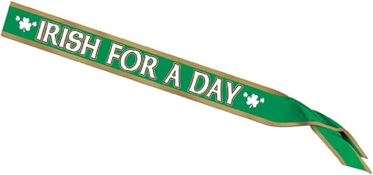 Irish For A Day Satin Sash Party Accessory (1 count) (1/Pkg)