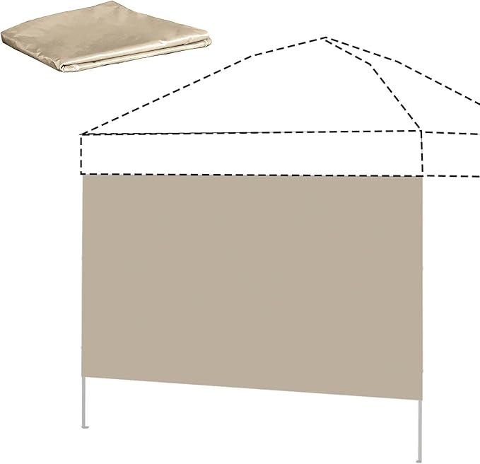 Instant Canopy Tent SideWalls Waterproof Sunwalls for 10x10 Pop Up CanopyTent, 300D Polyester Canopy Walls Waterproof and UV Protection, 1 Pack Sidewall Only