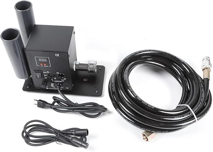 Stage Fog Maker CO2 Jet Machine, 2 Channels CO2 DMX Cannon Air Column CO2 Jet Machine Night Club Bar DJ Party Stage Show Jet Effect Fogger Smoker